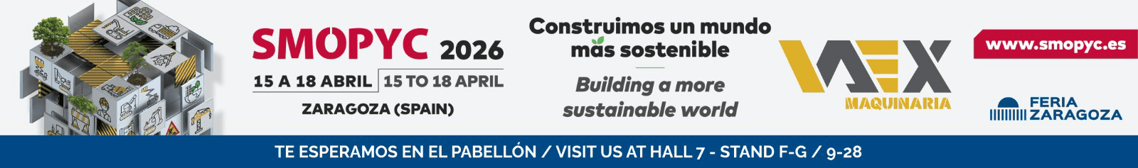 Banner feria SMOPYC 2026, Zaragoza